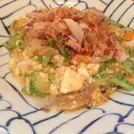 Kagoshima Sakedoujou Segodon - ゴーヤチャンプルー。鹿児島弁ではにがごいいためと言います。うーん、甘い味噌味がしっくりくる。