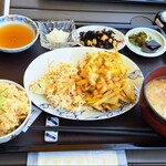 ばぁばのお昼ごはん - 地エビのかき揚げ定食