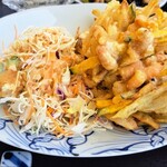 ばぁばのお昼ごはん - 地エビのかき揚げ