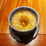 酒井商会 - 玉蜀黍と雲丹の冷製茶碗蒸し