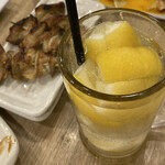 Toriittetsu - 凍らせレモン酎ハイ　これにプレーンなのをお代わりして何倍も飲む