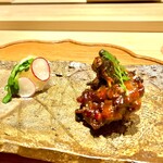 炎水 - 長崎のスッポン炭火焼き　かぶりつく旨さ　酢橘おろしが又爽やか