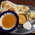 uma - ランチCセット（マトン大盛りとキーマ）