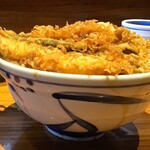 Tenkichi - 天丼セット 天丼横