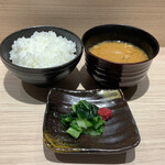 Tonkatsu Kenshin - ご飯、豚汁、広島菜