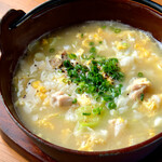 Chicken hot water porridge