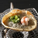[From Sakaiminato, Tottori Prefecture] Crab miso shell grilled