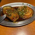 Kuimonoya Tamai - 新玉ねぎと水茄子のステーキ ¥430
