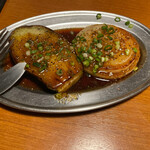 隠れダイニング伝 - 新玉ねぎと水茄子のステーキ ¥430
