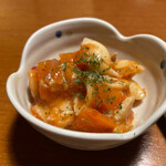 隠れダイニング伝 - お通し　マカロニのトマトソース和え