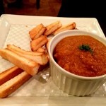 みのりんご - チキンカレー　ルーのみ+かりかりトースト1枚　600円+100円