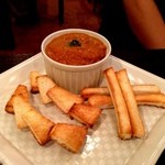 みのりんご - チキンカレー　ルーのみ+かりかりトースト1枚　600円+100円