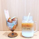 Shoku No Tsumugi Kafe Umenohana Ebisuta Nishinomiya Ten - アイスカフェオレ