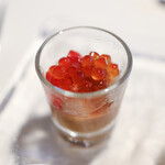 レストラン プランデルブ北鎌倉 - ２０２３年６月再訪：オマール海老と帆立・イベリコ豚・菜の花 　富山県ホタルイカ・とうもろこし・生ハムと苺☆