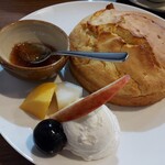 じゃむ屋 - 料理写真:パンケーキランチのじゃむ屋のパンケーキ