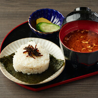 おにぎり 1個（昆布）~味噌汁付き~