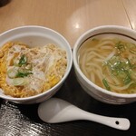 Yari Udon - かつ丼とうどんのセット（両方ハーフ）730円