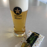 サッポロビール - サッポロ黒ラベル生、えんどう豆とボンゴ豆