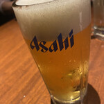 北の味紀行と地酒 北海道 - 生ビール　スーパードライで乾杯
