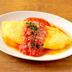 horse ham cheese omelet