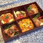 Seafood Bento (boxed lunch) (one serving)