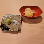 登喜和鮨 - ◇長野安曇野の山葵 ◇新潟県笹川流れの白いダイヤ ◇自家製のガリ で鮨の美味しさをアップします！