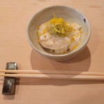 登喜和鮨 - ◆真ふぐの白子のリゾット (白だしに煮きり)