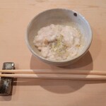 登喜和鮨 - ◆真ふぐの白子のリゾット (白だしに煮きり)