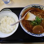 うの食堂 - ラーメン＋半ライス　650＋100円