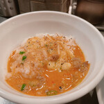 麺屋 愛心 町屋店 - 追いリゾには、スープをかけて！