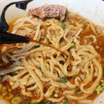 ラーメン二郎 - 赤酢投入～♪