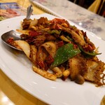 横浜中華街 四川麻婆 - 牛モツマーラー和え