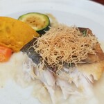 キッチン ブルー グローブ - ソースが残りそう