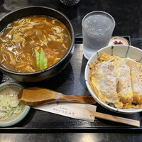 日本橋 やぶ久 - 黒豚カレー蕎麦と小カツ丼