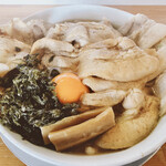 麺屋　たか - ダブルにすると肉の量がハンパないです。