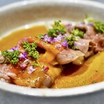 8knot - 黒毛和牛焼きすき花山椒と龍の卵