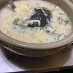 Tsuruga Fugunoyado Nakai - からの雑炊　良質のフグでしかあり得ない真の尽くし料理