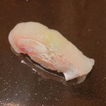 登喜和鮨 - ◆「お任せ握りと料理」◆鱸 すずき(粗塩)