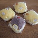 Hotei ya - 蒸しパン(紫芋、栗、メープル、ショコラ)