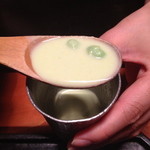 日本料理 僖成 - ずんだの冷製スープ