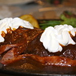 スター苑 - ロシア風ハンバーグ 生クリームが決めて！