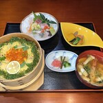 Special Wappa rice meal sashimi set