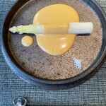 蒼 - 白アスパラガスのオランデーズソース