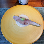 蒼 - ヒレナガカンパチの藁焼き　お米と中国甘酒のソース