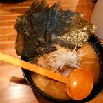 麺酒場 でめきん - 味噌ラーメン 海苔トッピング