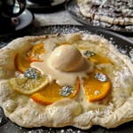 felice domani - オレンジヨーグルトピザ