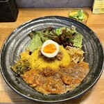 SPICY CURRY 魯珈 - 魯珈プレートとぷちカレー『あさりミント』