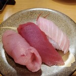 南房総 やまと寿司 ユーカリが丘店 - まぐろ3貫