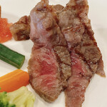 Restaurant Tiffany - 近江牛ロースステーキ(120g)、アップ！