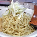 麺のあんまる + らーめん亨 - 「えび味噌つけ麺（麺大盛り）」の麺